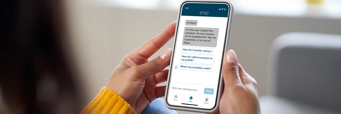 Visual published with the cited source for this record: Capital One built a texting assistant before adding a fraud watchdog
